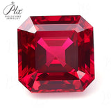 Multi-Size Asscher-Cut Lab-Grown Rubies Exquisite Jewelry DIY Raw Materials First Choice For Gifts