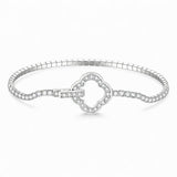 Moissanite Round Cut Multi Style Lock Design Bracelet Premium Radiant Jewelry Versatile Lock Trendy Bracelet Popular Gift Idea