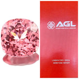 Cushion Shape Lab-Grown Padparadscha Loose Gems - Great for DIY Jewelry Making