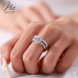 Lab Grown Diamond Ring D Color Round Cut 1ct-3ct Solid Gold 10K/14K/18K Dainty Delicate Everyday Luxury Jewelry Hypoallergenic