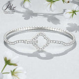 Moissanite Round Cut Multi Style Lock Design Bracelet Premium Radiant Jewelry Versatile Lock Trendy Bracelet Popular Gift Idea