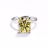 Ruby/Sapphire/ZambiaMoissanite Plated 11-Color Radiant-Cut Ring Classic Ladies' Jewelry Holiday Gift Anti-Allergic