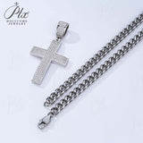 Dazzling Moissanite Hip-hop Cross Necklace - Hypoallergenic Choice for Easter Gifting to Family For Both Men and Women