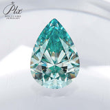 Multicolor Pear Shape Moissanite Diamond Wholesale Loose Stones Lab Grown for Gemstone Charms Engagement Jewelry GRA Certificate