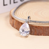 8-16 CT Custom Necklace Pear Cut Moissanite White 925 Sterling Silver Jewelry High-Quality Premium Christmas Gift Hypoallergenic