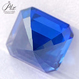High-Quality 0.08-6.2ct Multi-Size Loose Asscher Lab-Grown Sapphires Anti-Allergy DIY Jewelry Crafting Materials