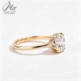 1-3ct Lab Grown Diamond Ring 925 Sterling Silver IGI Certified Cushion Cut Hypoallergenic Wedding Ring Engagement Ring Factory Direct Sale Daily Wear Commuter‑Friendly