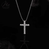 Moissanite Necklace Multiple Styles Available 925 Silver Material High-Quality Sparkling Jewelry Suitable for Banquet Occasions