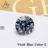 Lab Grown Moissanite Diamond Primary Color VVS1 Clarity Round Shape Brilliant Cut Beads Advanced Jewelry Making Materials