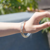 Customized Moissanite Gemstone Bangles Round D Color Full Size Fine Fashion Elegant for Woman Man Anniversary Party Gift Charms