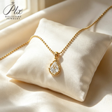 IGI Certificate Lab Grown Diamond Necklace18K Gold Pear Emerald Radiant Shape 1/2ct D Color Pendant Hypoallergenic Direct from Factory Daily & Office Wear Perfect Gift