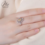 Vintage Oval Cut Hollow Out Moissanite Ring Women Only Gifts For Festivals And Anniversaries