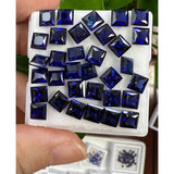 0.08-6.2ct High-Quality Multi-Size Loose Princess Lab-Grown Sapphires Anti-Allergy DIY Jewelry Crafting Materials