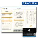 Multicolor Pear Shape Moissanite Diamond Wholesale Loose Stones Lab Grown for Gemstone Charms Engagement Jewelry GRA Certificate