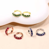 1CT Customize Earrings Moissanite Lab Grown Emerald/Ruby/Sapphire 925 Silver Hypoallergenic Factory Direct Sales for Women Gift