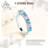 S925 Silver Gemstone Ring with Brilliant Cut Moissanite Stones More Choices Of Color Elegant & Stylish Jewelry for Women