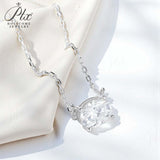 1-3CT Moissanite Necklaces Pendant Women Girls Birthday&Christmas Gift Chain Jewelry 925 Sterling Silver GRA
