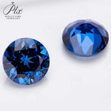 Multi-size Loose Round Lab-Grown Sapphires DIY Jewelry Making Supplies Anti-Allergy