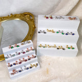 Moissanite Earrings Emerald/Ruby/Sapphire Styles 925 Silver Gift-Ready Hypoallergenic Fade-Resistant Factory-Direct Women Only