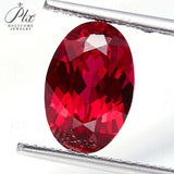 0.21-25.5CT Multi-Size Loose Oval-Shaped Lab-Grown Ruby DIY Exquisite Jewelry Raw Material