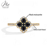 Elegant D VVS1 Color 100% S925 Sterling Silver Moissanite Diamond Ring for Women Engagement Wedding Fine Jewelry Holiday Gifts