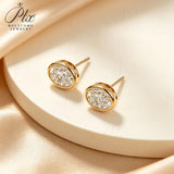 Lab Grown Diamond Earrings Glam Oval Cut 2ct DEF VS 10K/14K/18K Solid Yellow Gold for Women Ideal Gift Daily Wear