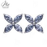 Horseshoe Clover Plated Moissanite Earrings & Necklace - Classic Design Daily Wear Hypoallergenic Ideal Gift