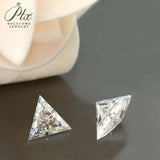 Multi-Size Triangular Artificial Gemstones Brilliant Cultured Diamonds Can Be Used As DIY Jewelry Ring Necklace Earrings Raw Materials