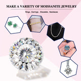 Moissanite Loose Stone Multicolor Primary Color Round Shape Hundred Sided Cut with GRA Certificate Jewelry Rings Earrings Making