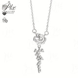 Moissanite Necklace 925 Sterling Silver with VVS1 Clarity Available in Various Styles Elegant Sparkling Jewelry for Women