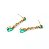 Custom Earrings Lab Grown Gemstones Pear Shape 925 Silver Anniversary Birthday Gift Hypoallergenic No Fade Factory Outlet Charm