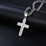 Dazzling Moissanite Hip-hop Cross Necklace - Hypoallergenic Choice for Easter Gifting to Family For Both Men and Women