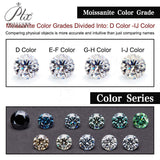 Lab Grown Moissanite Diamond Primary Color VVS1 Clarity Round Shape Brilliant Cut Beads Advanced Jewelry Making Materials