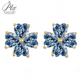 2.4ct Heart Cut Moissanite Earrings White Gold Yellow Gold Romantic Fine Jewelry Gift for Her Valentine Wedding Anniversary