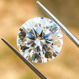 0.1ct-13ct Moissanite Stone Round Shape D Color 8Hearts&8Arrows Cut VVS1 Clarity DIY Jewelry Main Materials with GRA Certificate