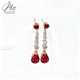 Custom Earrings Lab Grown Gemstones Pear Shape 925 Silver Anniversary Birthday Gift Hypoallergenic No Fade Factory Outlet Charm