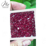Multi-Size Pear-Cut Lab-Grown Ruby Wholesale Which Can Be Used As DIY Jewelry Raw Materials Such As Rings Earrings Necklaces Etc