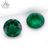 Loose Multi-Size Round Zambian Emeralds Can Be Used As Raw Materials For DIY Jewelry Rings Necklaces Earrings Etc Hypoallergenic