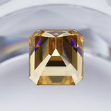 Wholesale Price Moissanite Stone Emerald Cut D Color Blue Green  VVS1 with GRA Certificate 0.5ct-10ct Gemstones