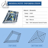 Wholesale Loose Moissanites Stones Kite Cut D Color VVS1 Gemstone Lab Grown Moissanite Diamonds  Jewelry Making Supplies