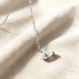 Tri-Pear Necklace with 3CT D Color Pear-shaped Moissanite S925 Plated White Yellow Rose Gold Chain Engagement Chrisrmas Daily