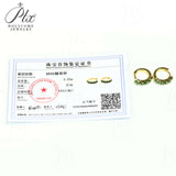 1CT Customize Earrings Moissanite Lab Grown Emerald/Ruby/Sapphire 925 Silver Hypoallergenic Factory Direct Sales for Women Gift