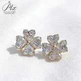 2.4ct Heart Cut Moissanite Earrings White Gold Yellow Gold Romantic Fine Jewelry Gift for Her Valentine Wedding Anniversary
