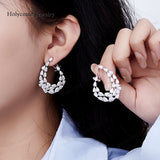 3x5mm Moissanite Lab Grown Diamond Pear Cut 925 Sterling Silver Earrings D Color VVS1 Clarity  Perfect for Daily Wear