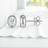 1CT Round Moissanite Diamond Stud Earrings for Women S925 Sterling Silver Earring Wedding Party Fine Jewelry
