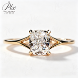 1-3ct Lab Grown Diamond Ring 925 Sterling Silver IGI Certified Cushion Cut Hypoallergenic Wedding Ring Engagement Ring Factory Direct Sale Daily Wear Commuter‑Friendly