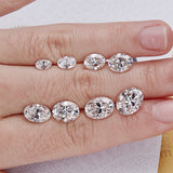 Sparkling Multicolor Moissanite Oval Cut 8Hearts 8Arrows Brilliant Facets Exquisite Loose Gemstones for Jewelry Crafting