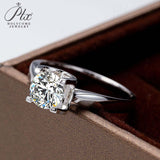 925 Sterling Silver Moissanite Bull Head Ring birthday wedding