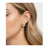 Earrings with 2.8CT D Color Round Marquise Cut Moissanite 925 Silver Plated White Yellow Gold Ear Stud Fashion Christmas Gift