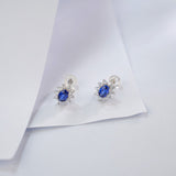 0.8-1.5CT Lab Grown Gemstone Stud Earrings 925 Sterling Silver Material Screw Back Design Suitable for Halloween/Christmas Gifts